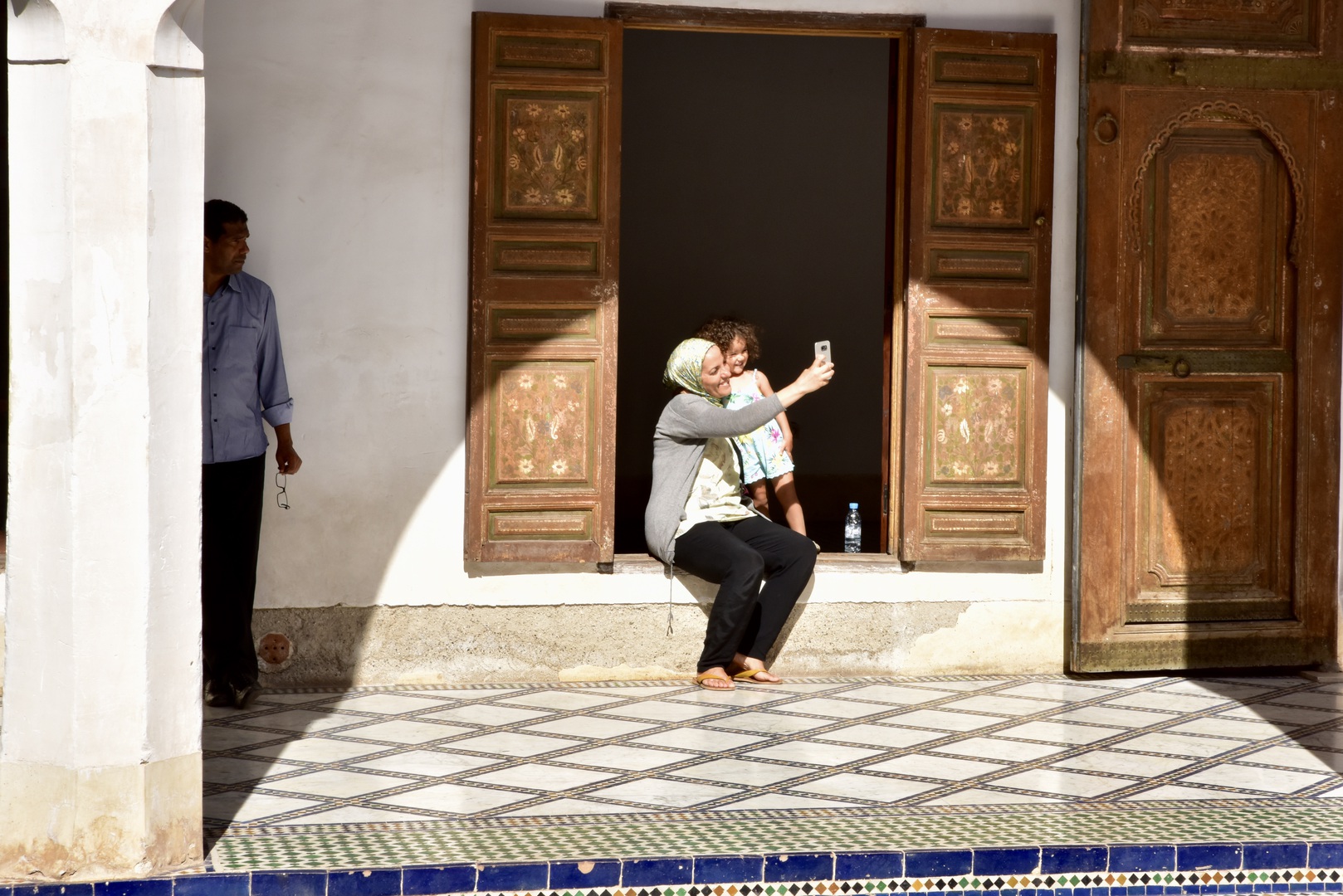 Familienfoto in Marrakech