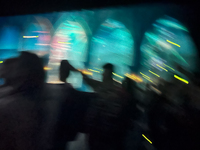 abstrakte Menschenmenge