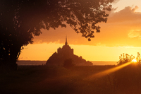 Sonnenaufgang Mont Saint Michel