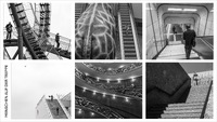 Menschen auf der Treppe