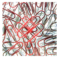 herzlich grüßen die Büroklammern