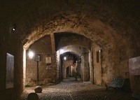 Menschenleere Altstadt von Rhodos